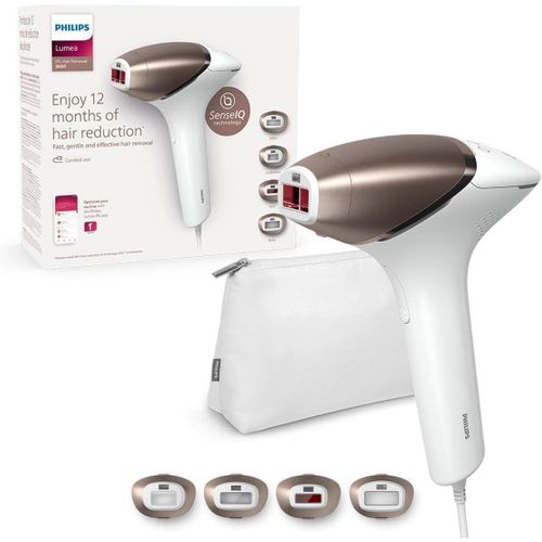 Philips Lumea Épilateur À Lumière Pulsée Bri948/00 - Épilateur Avec Tech­No­Lo­Gie Senseiq, 4 Embouts