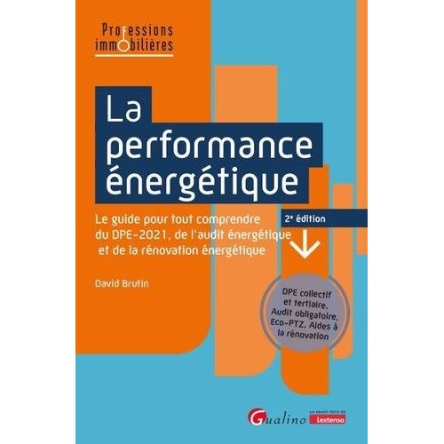 La Performance Énergétique - Le Guide Pour Tout Comprendre Du Dpe-2021, De L'audit Énergétique Et De La Rénovation Énergétique