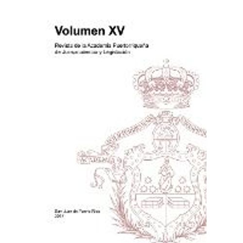 Revista De La Academia Puertorriqueña De Jurisprudencia Y Legislación