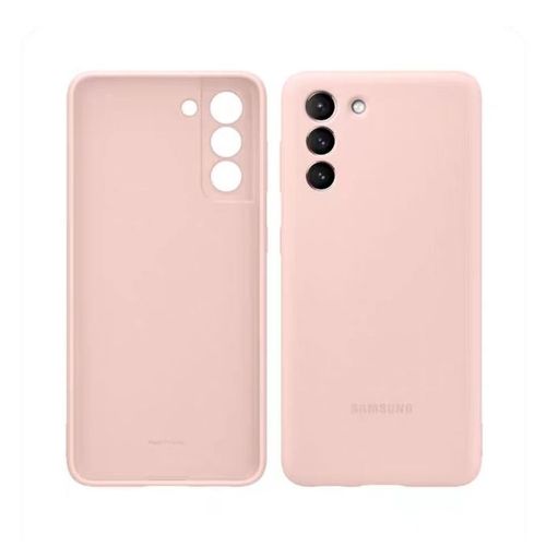 Coque Pour Samsung Galaxy S21 Plus/S21+,Étui De Protection Pour Téléphone Portable Silicone - Rose