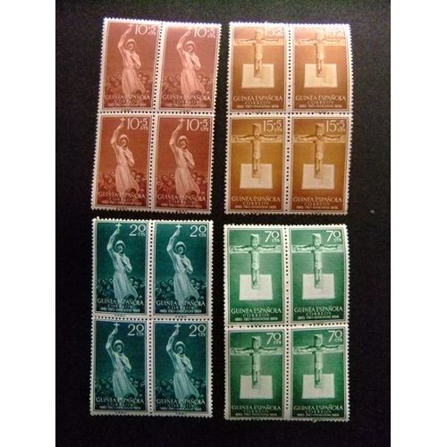 Ar Guinée Espagnole 1958 / 75e Anniversaire De La Mission Catholique / Edifil 384 /87** Yvert 399 /02 **