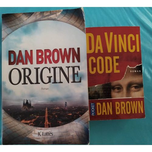 Lot 2 Livres Dan Brown Origine Da Vinci Code Roman