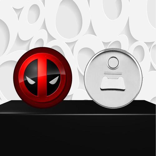 Magnet Décoratif Décapsuleur Aimanté Logo Super Héros Deadpool 0030