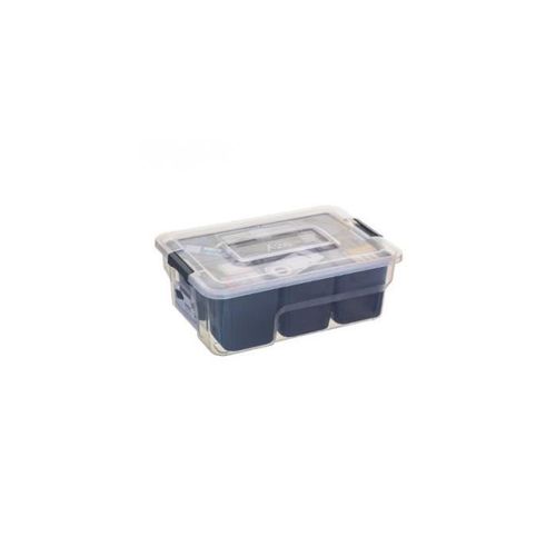 Boîte de rangement Samba avec compartiments - 5 L 11 cm Gris