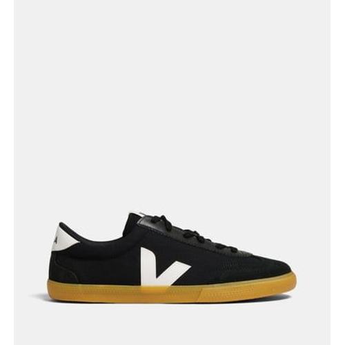 Veja Tennis Basses Volley Canvas Toile Coton Bio Noir