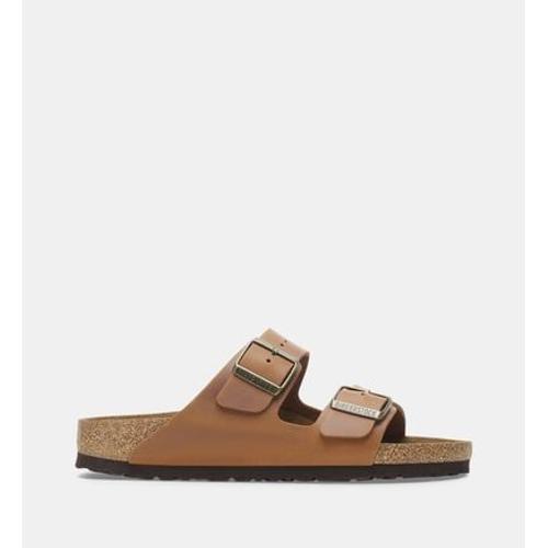 Birkenstock Mules Plates Arizona 2 En Cuir Marron