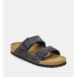 Birkenstock Mules Plates Arizona 2 En Cuir Gris