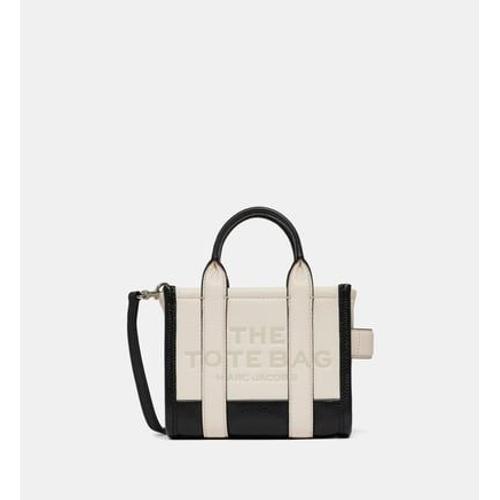 MARC JACOBS - Mini sac cabas The Leather Mini Tote Bag - Beige