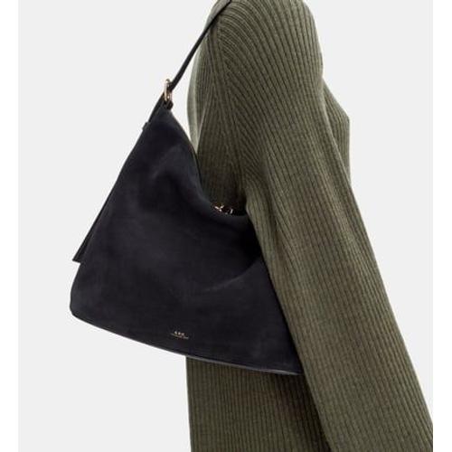 A.P.C. - Sac cabas Vera en cuir suédé - Noir