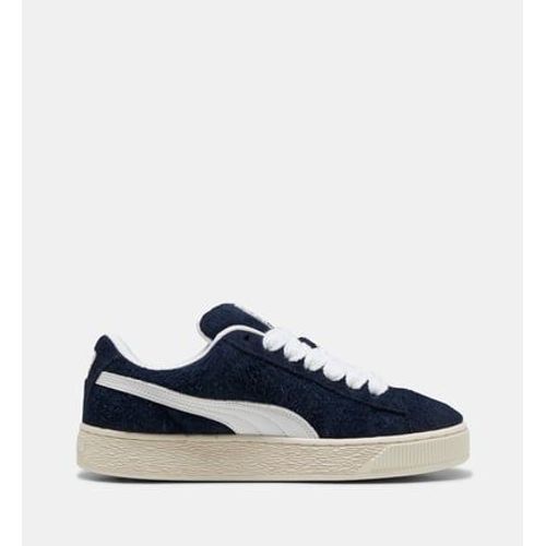 Chaussures Puma Baskets Basses Hairy En Cuir Suédé Bleu