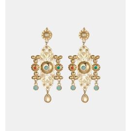 Hipanema - Boucles D'oreilles Pendantes - Doré