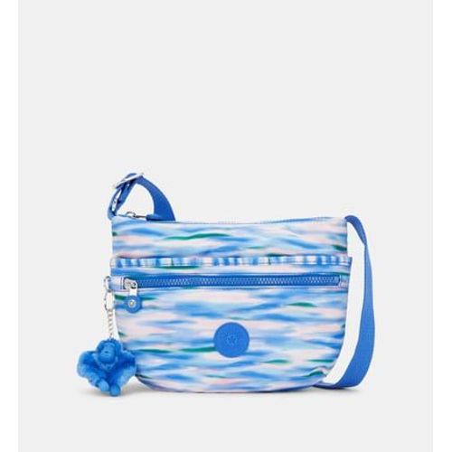 Kipling - Sac besace Arto S en toile imprimée - Bleu