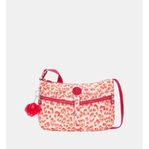 Kipling - Sac besace Izellah en toile imprimée - Blanc