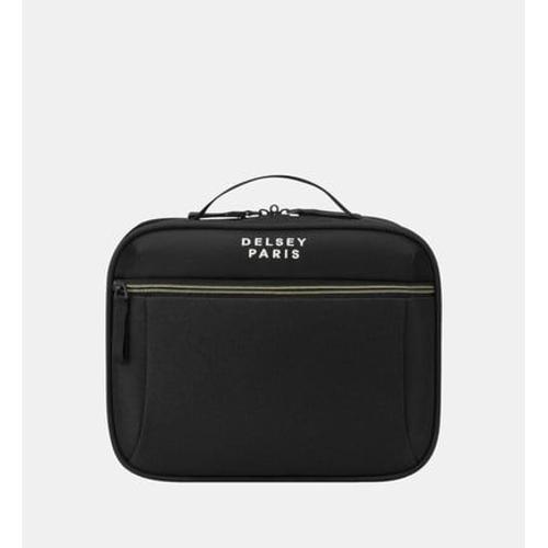 DELSEY PARIS - BROCHANT 3 - Trousse De Toilette souple 21 cm x 27 cm x 14 cm - 7 L - XS - Noir profond