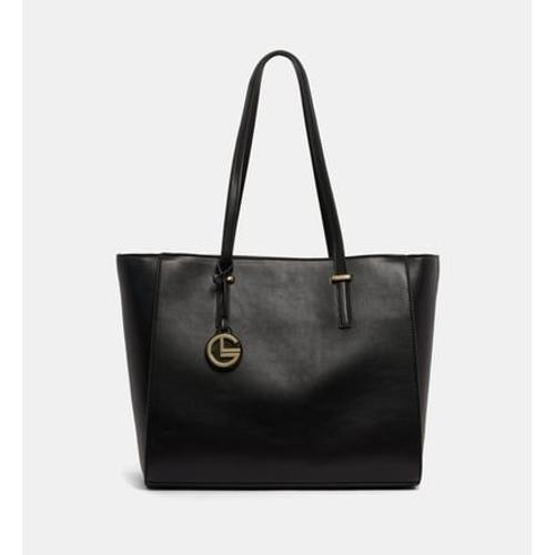 Galeries Lafayette - Grand sac cabas New Louane enduit lisse - Noir