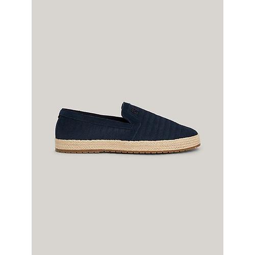 Tommy Hilfiger Espadrilles Slip On En Cuir Daim Bleu