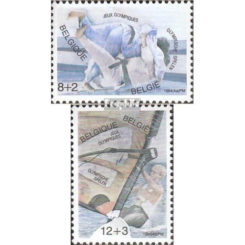 Belgique 2171-2172 (Complète Edition) Oblitéré 1984 Jeux Olympiques Été