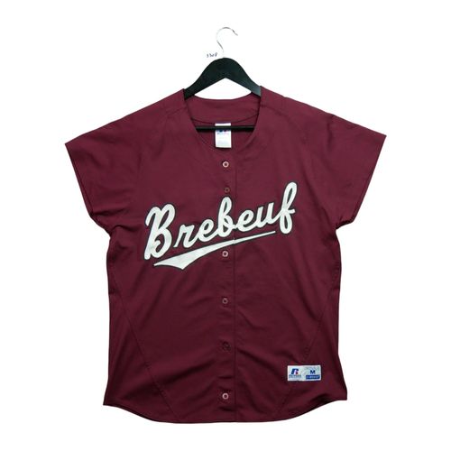 Reconditionné - Maillot Russell Athletic Baseball - Taille M - Femme - Bordeaux