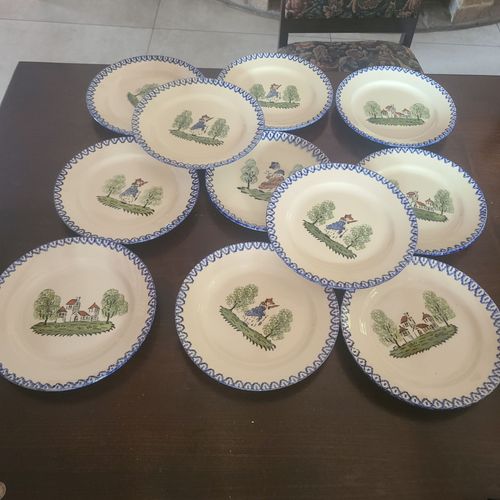 11 Assiettes À Dessert Saint Clement