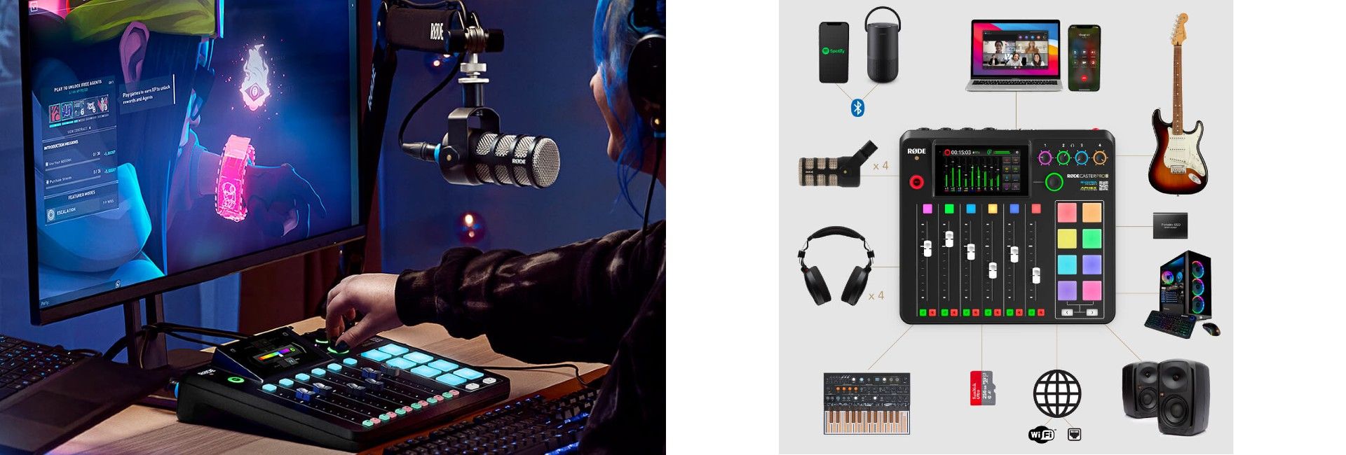 Rode RODECaster Pro II Studio de production audio int�gr� image 1 | Rakuten