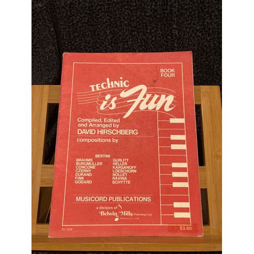 David Hirschberg Technic Is Fun Volume Iv Partition Piano Méthode Ed. Belwin