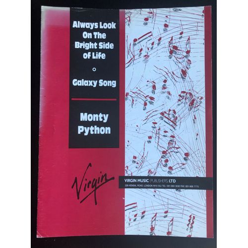 Partitions Monty Python / Galaxy Song / Always Look On The Bright Side Of Life / Virgin