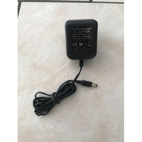 Adaptateur chargeur Us Robotics AA-091-ABN/ROHS15.1300 AC Adaptor 230V 50HZ 9V 1Amp