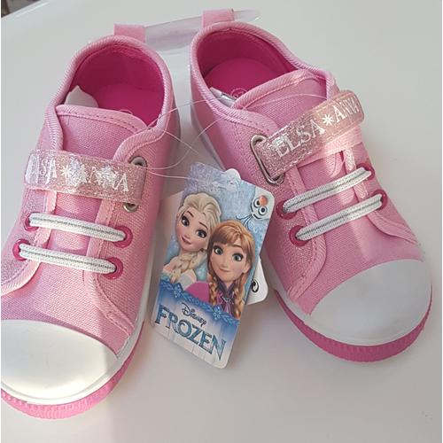 Chaussures Baskets Pour Enfant Frozen Reine Des Neiges/ Disney Paillettee Chaussures Simples Sans Led En Tissus Confortables/ Neuves Pointure