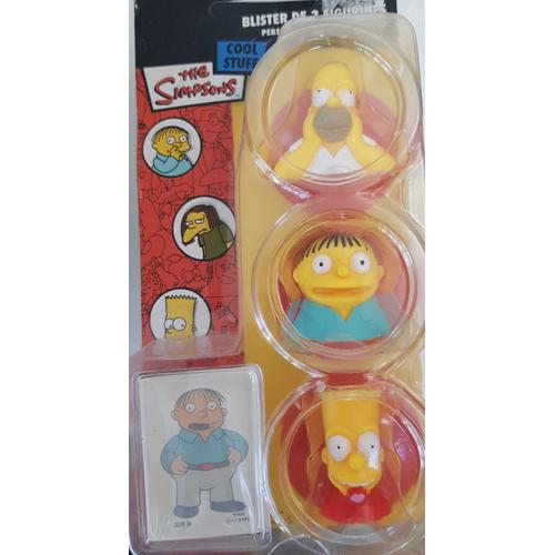 3 Figurines The Simpsons + 3 Tatoos