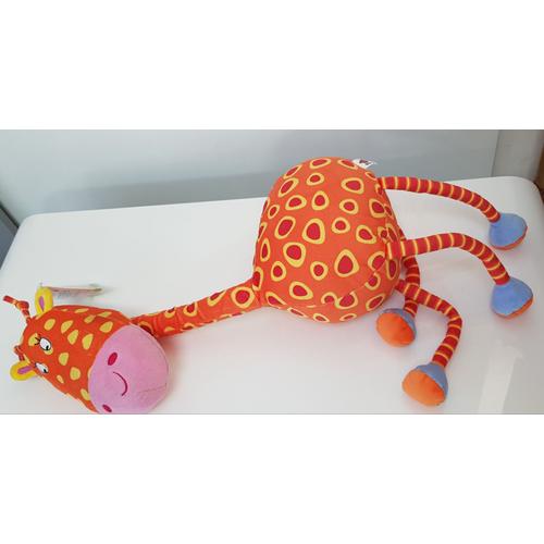 Bawi / Doudou/ Jouet 1er Age/ Cadeau De Naissance / Ma Grande Girafe / 60 X30 Cm Avec Papier Bruissant + Hochet Au Niveau De La Bouche Et Hochats A L Interieur Des 4 Pattes