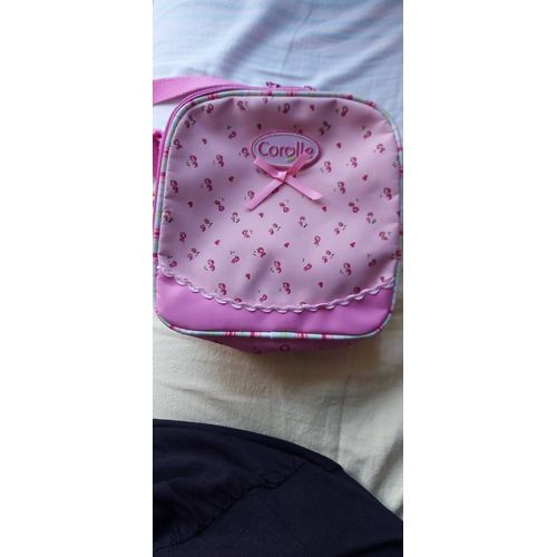Sac Besace Corolle 20x20cm Rose À Fleurs