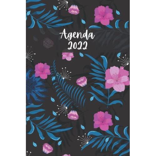 Agenda Semainier: Planificateur Simple , Format A5 , 1 Semaine Sur 2 Pages , Idée Cadeau Belle Mere Collegue Maman Voisine Famille Amies , Couverture Fleurs (French Edition)