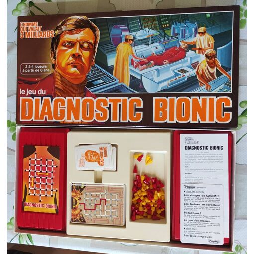 Jeu Diagnostic Bionic - L'homme Qui Valait 3 Milliards - Capiepa 1977 Vintage