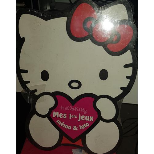 Coffret Hello Kitty Mes 1ers Jeux Memo Et Loto En Forme De Chaton