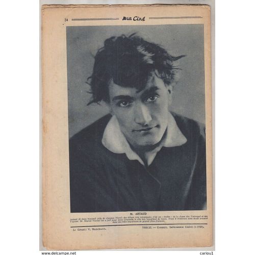 Mon Cine 1926 Antonin Artaud