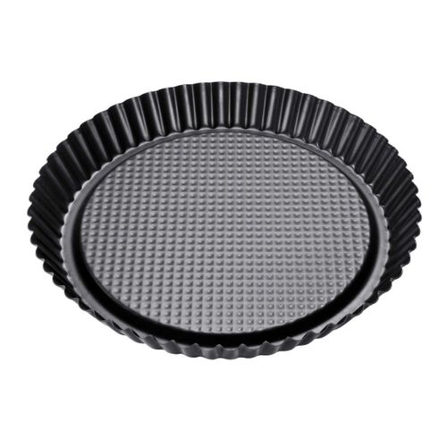 Zenker 6521 Moule À Tarte Aux Fruits, Moule À Tarte Renversée, Moule À Tarte Aux Framboises, Moule À Tarte Aux Fraises, Moule À Gâteau, Anti-Adhésif, Acier, 28 Cm