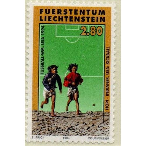 Liechtenstein Timbre Coupe Du Monde De Football 1994