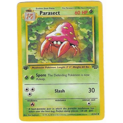 Parasect 41/64 Edition 1 - 60 Hp - Wizards : Jungle
