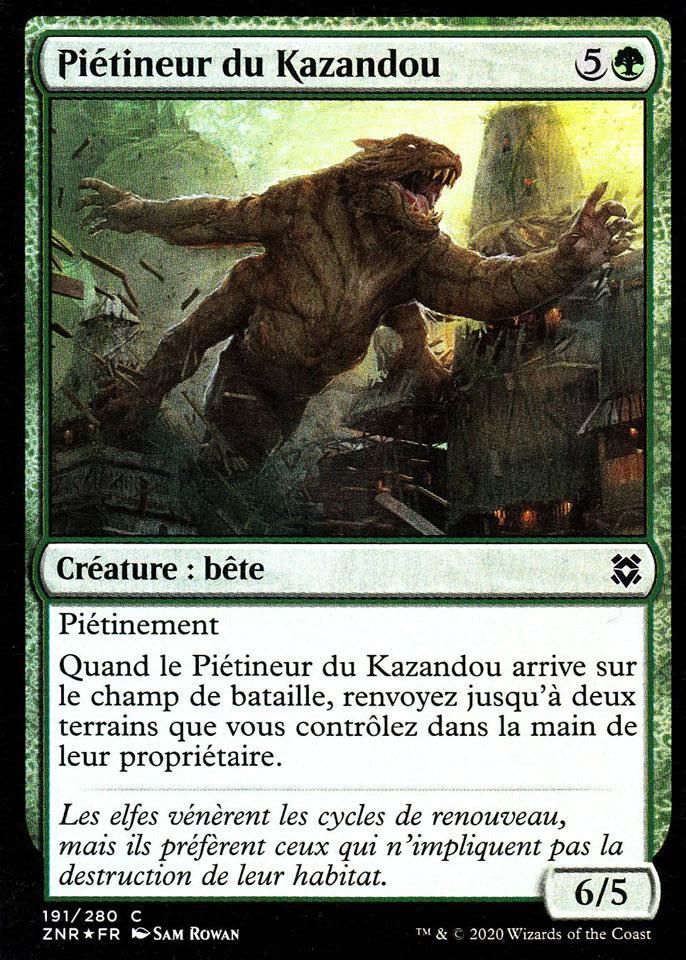 Piétineur Du Kazandou - Foil - Magic - Renaissance De Zendikar - 191/280