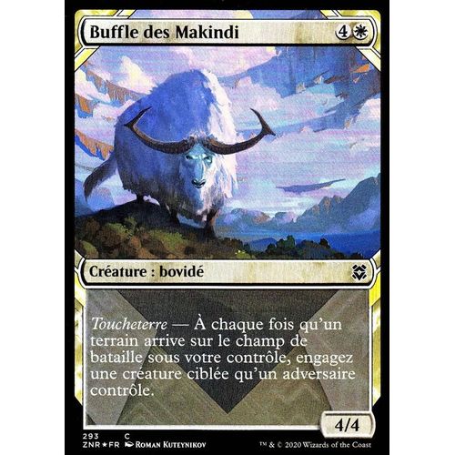 Buffle Des Makindi - Foil - Magic - Renaissance De Zendikar - C - 293 - Visuel Alternatif