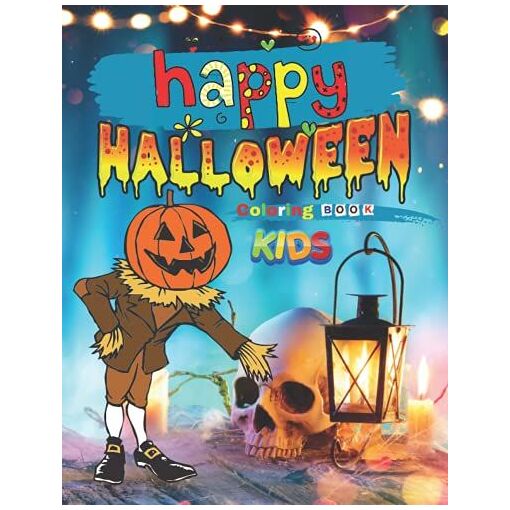 Happy Halloween Coloring Book for Kids: Spooky Cute Halloween Coloring ...