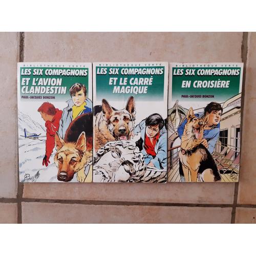 Lot De 4 Livres - Les Six Compagnons - Jean Jacques Bonzon- Bibliotheque Verte