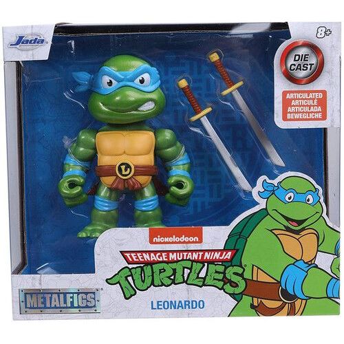 Jada Toys - 4 Metals Tmnt - Leonardo Figure With Accessories [Collectables] Figure, Collectible
