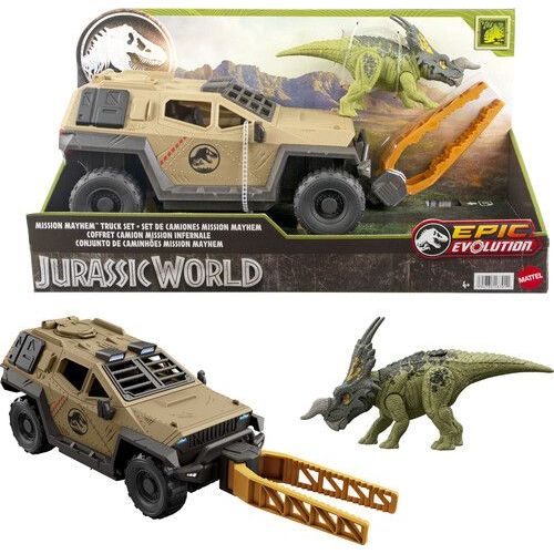 Mattel - Jurassic World - Mission Mayhem Truck Set [Collectables] Action Figure, Figure, Collectible