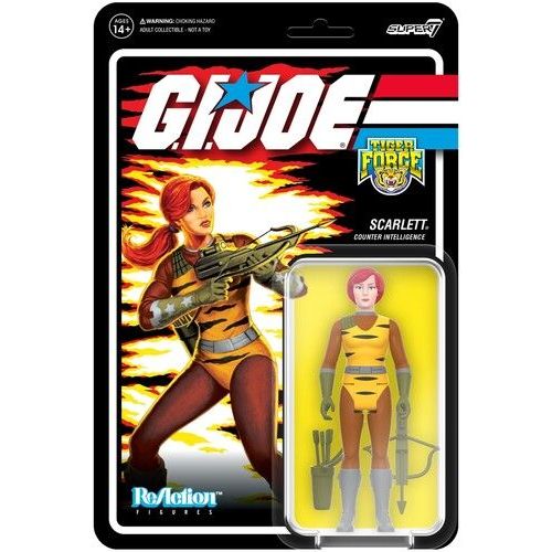 Super7 - G.I. Joe - Reaction Figures Wv 6 - Tiger Force Scarlett [Collectables] Action Figure, Figure, Collectible