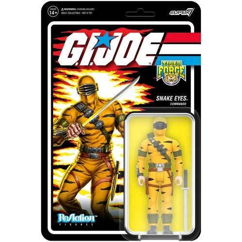 Super7 - G.I. Joe - Reaction Figures Wv 6 - Tiger Force Snake Eyes [Collectables] Action Figure, Figure, Collectible