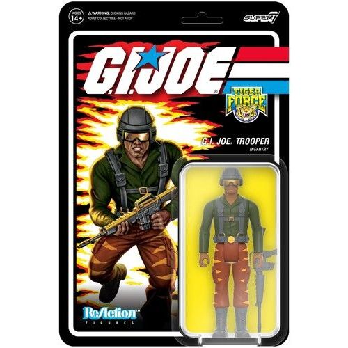 Super7 - G.I. Joe - Reaction Figures Wv 6 - Tiger Force Greenshirt Goggles Down (Brown) [Collectables] Action Figure, Figure, Collectible