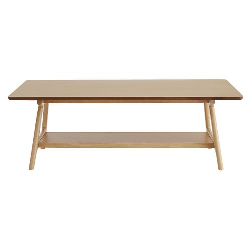 Table Basse Scandinave Rectangulaire Finition Chêne L120 Bakar