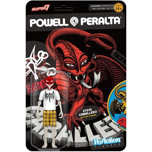 Steve Caballero - Super7 - Powell-Peralta - Reaction Figure Wave 2 - Steve Caballero Dragon [Collectables] Action Figure, Figure, Collectible