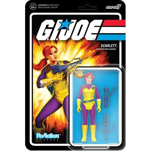 Super7 - G.I. Joe - Reaction Figures - Scarlett (Dic Purple) [Collectables] Action Figure, Figure, Collectible